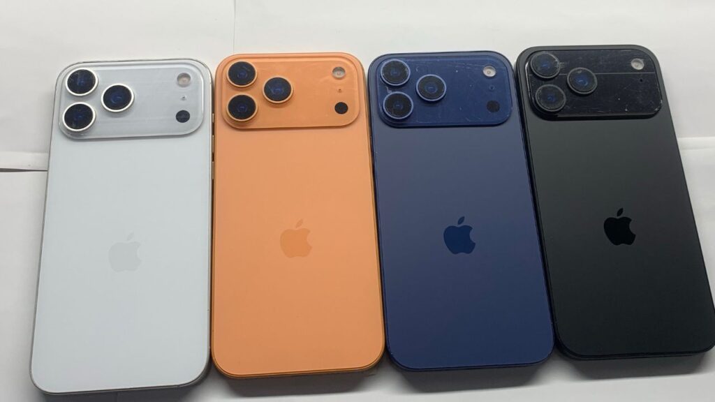 iPhone 17 Pro Colours Leak Orange, Navy Blue & More Teased in Dummy Units