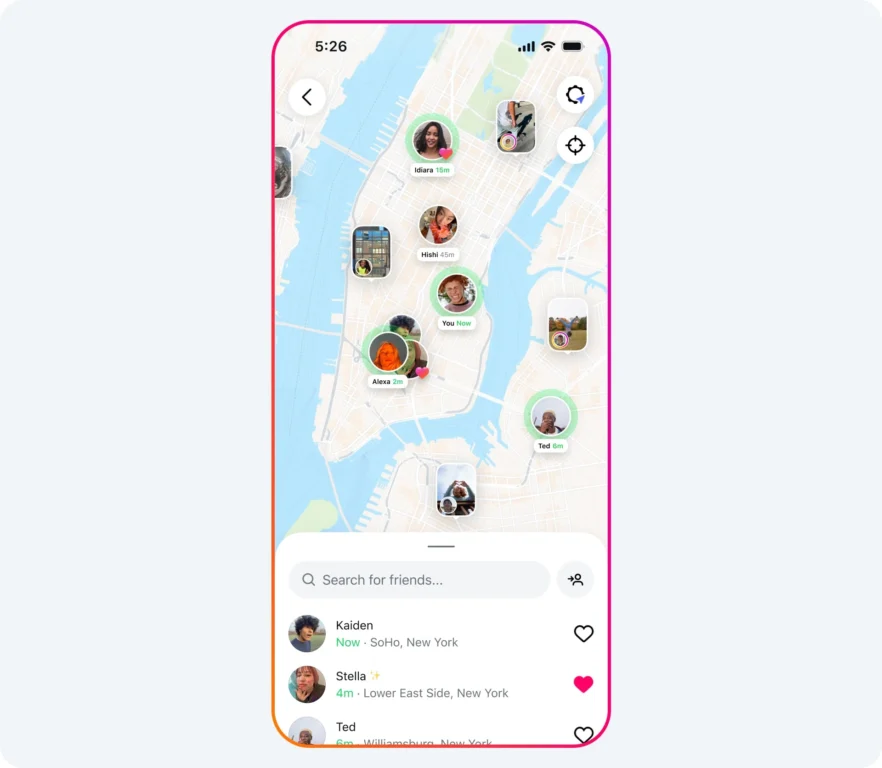 Instagram maps