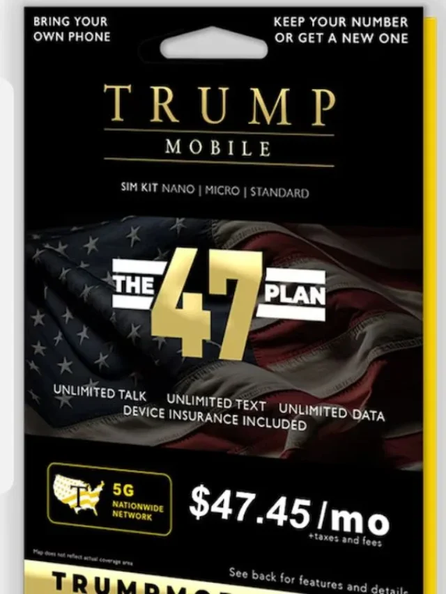 Trump Mobile T1 Smartphone Gold Android 15 6.8‑inch AMOLED