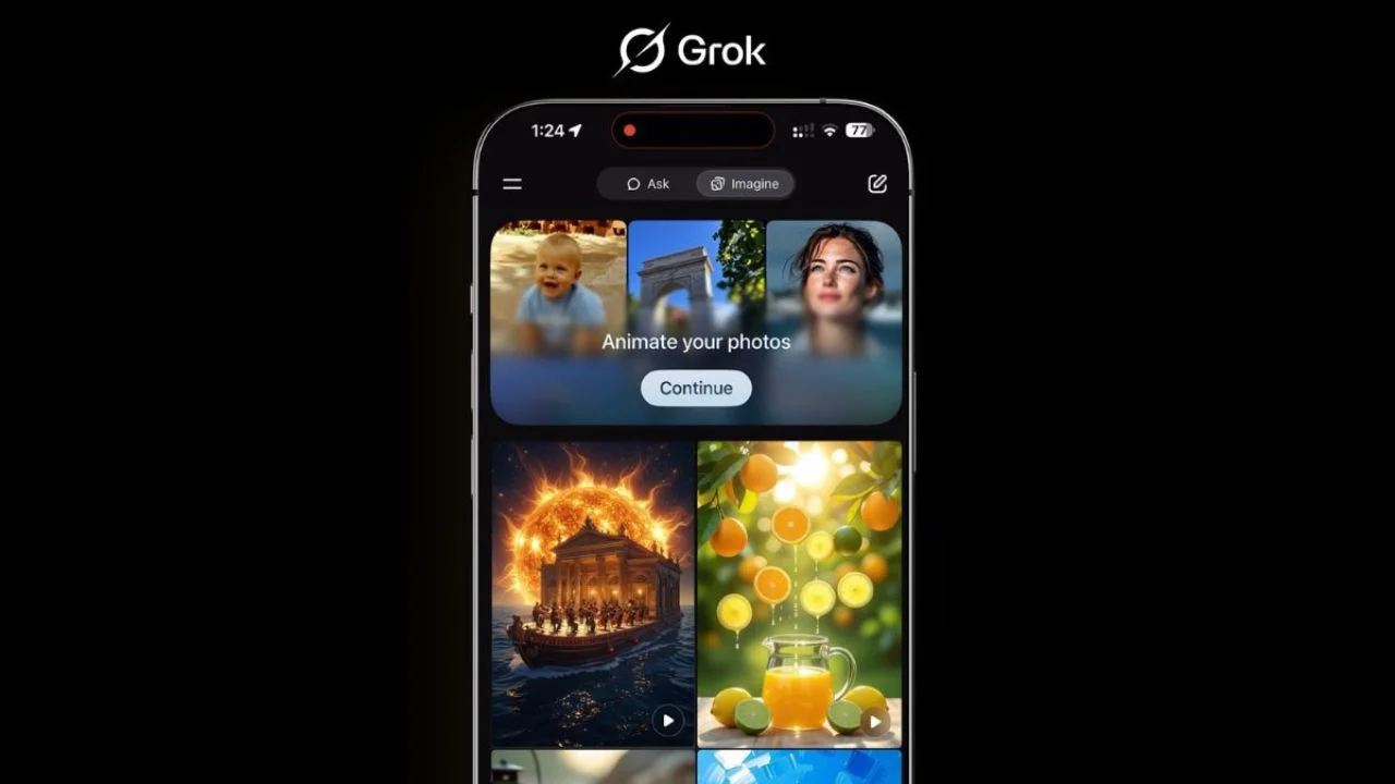 Grok Imagine Update Brings New Design for Recent Photos