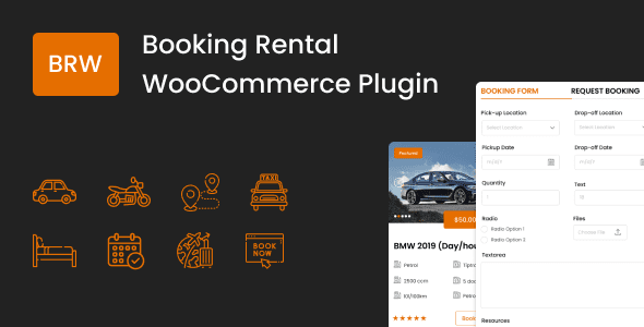 BRW 1.9.6 – Booking Rental Plugin WooCommerce