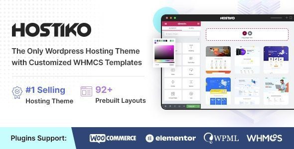 Hostiko 94.3.5 Free – Hosting WordPress & WHMCS Theme