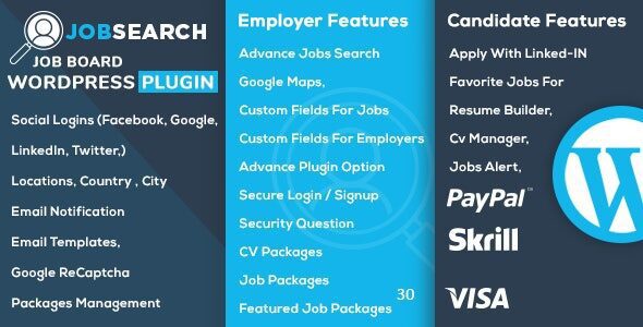 JobSearch 3.1.6 – Job Board WordPress Plugin