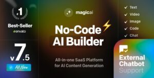 MagicAI 9.7.0 + Extentions – OpenAI Content, Text, Image, Video, Chat, Voice, and Code Generator as SaaS
