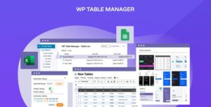 WP Table Manager 4.2.0 – WordPress Table Editor Plugin