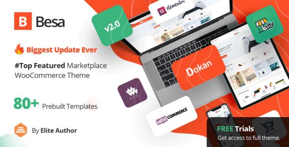 Besa 2.3.16 Elementor Marketplace WooCommerce Theme