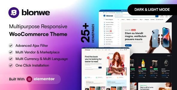Blonwe 1.3.1 Multipurpose WooCommerce Theme