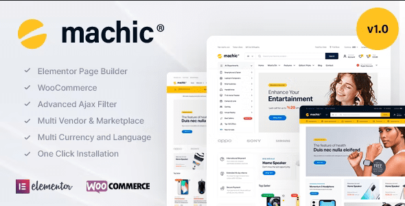 Machic 1.5.9 Electronics Store WooCommerce Theme