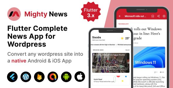 Mighty News 4.1.0 – Flutter News App with WordPress backend