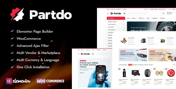 Partdo 1.4.3 Auto Parts and Tools Shop WooCommerce Theme