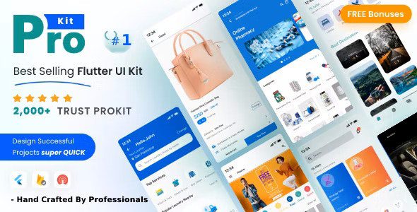 ProKit Flutter 6.7.0 – Best Selling Flutter UI Kit with Chat GPT App